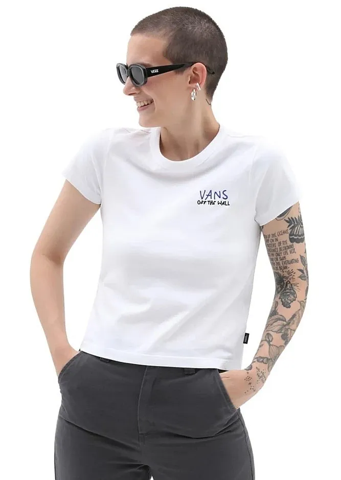 T-shirt Vans Breana Skate Mini - Breana Geering White - women´s