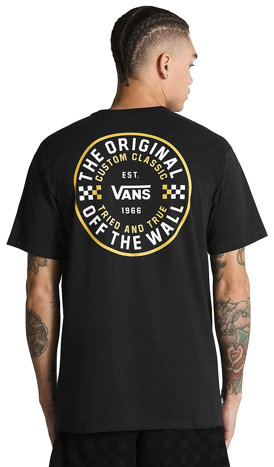 T-shirt Vans Off The Wall Checker Circle - Black - men´s