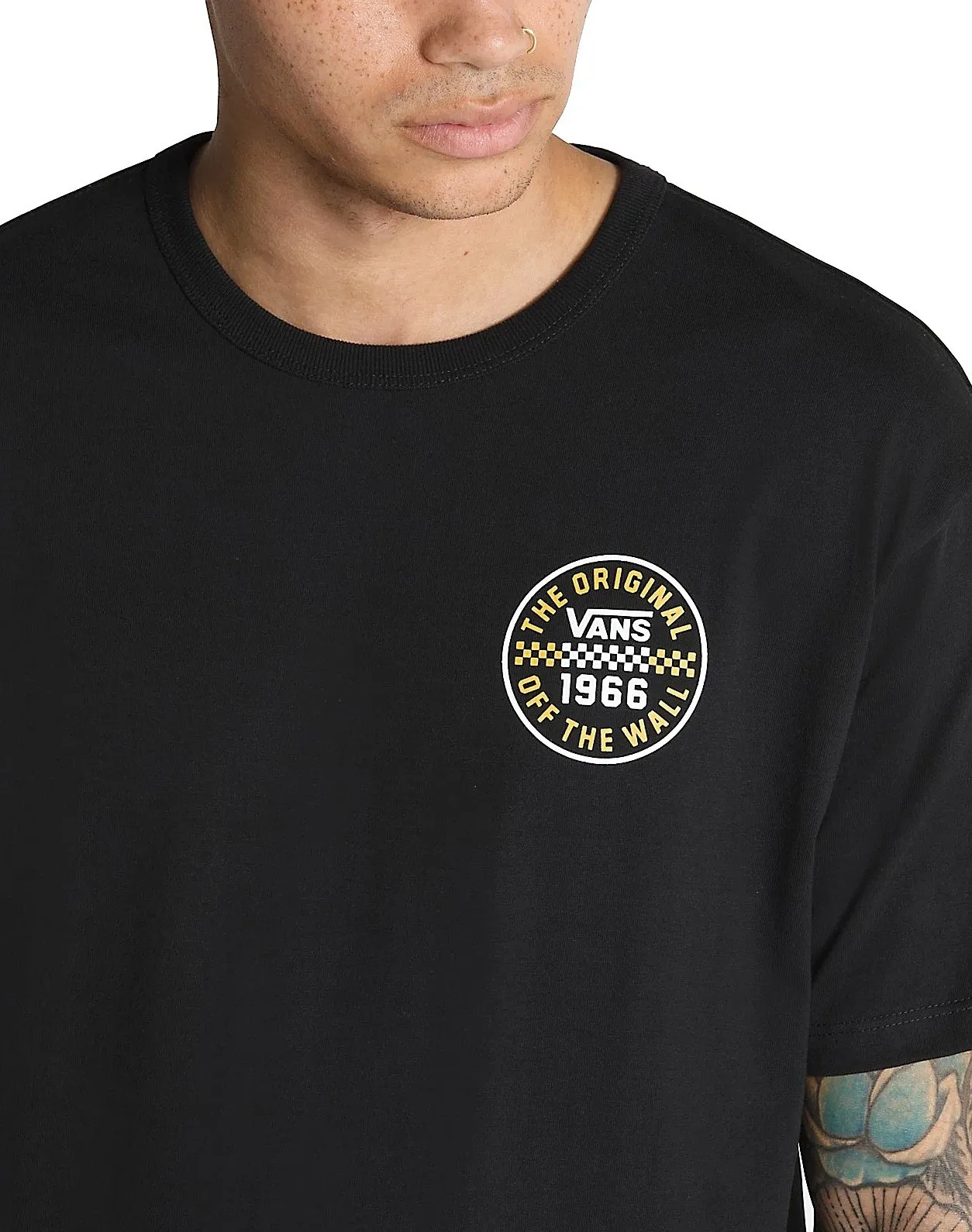 T-shirt Vans Off The Wall Checker Circle - Black - men´s