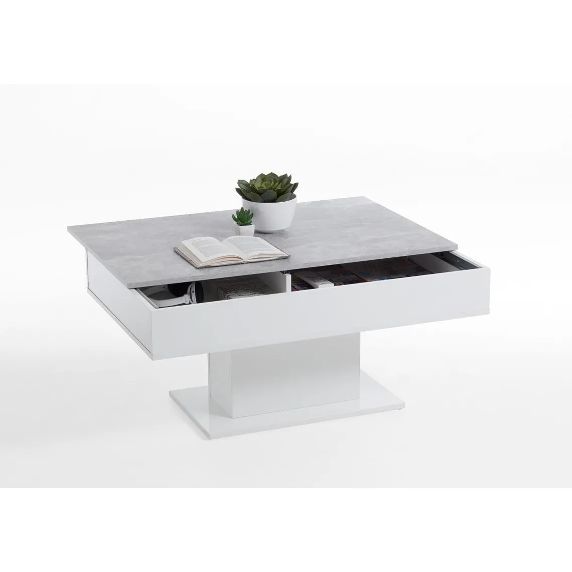 Table Basse Extensible Bois Blanc HAWICK | Table basse 3 SUISSES