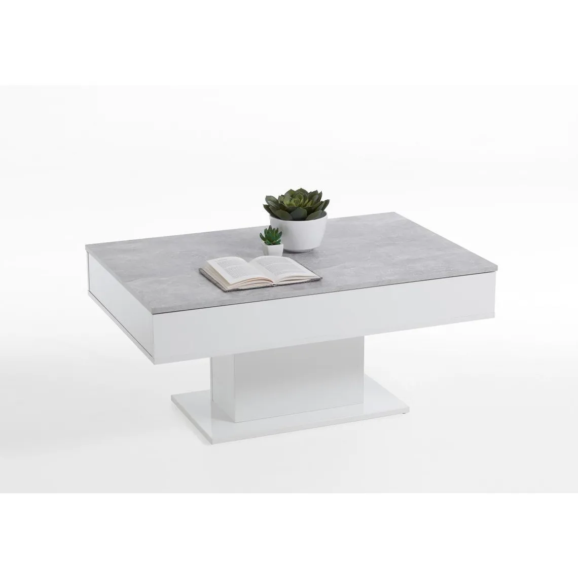 Table Basse Extensible Bois Blanc HAWICK | Table basse 3 SUISSES