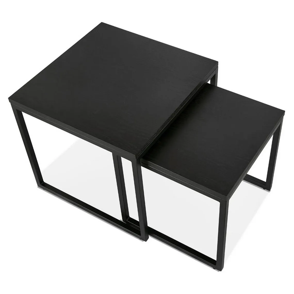 Table basse Noire design GLISS Style industriel  | 3 Suisses