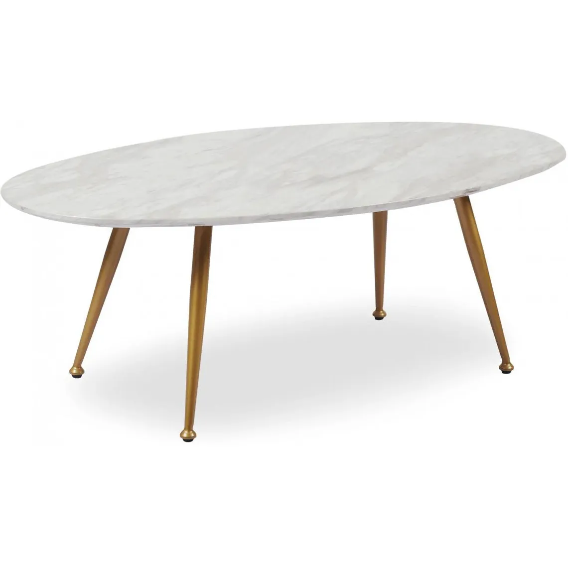 Table Basse Ovale Effet Marbre DORY | Table basse 3 SUISSES