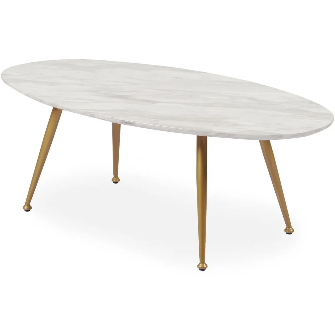 Table Basse Ovale Effet Marbre DORY | Table basse 3 SUISSES