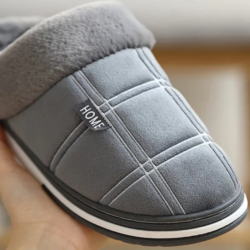 Tim - Chaussons à carreaux doux et veloutés pour des journées douillettes