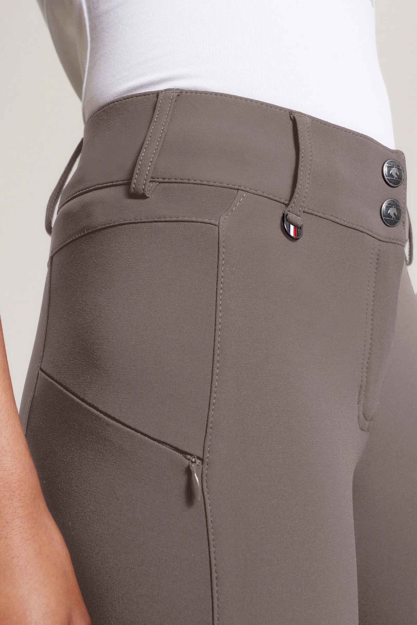 Tommy Hilfiger Equestrian Pro Culottes d'équitation avec Grip Complet Toute l'Année