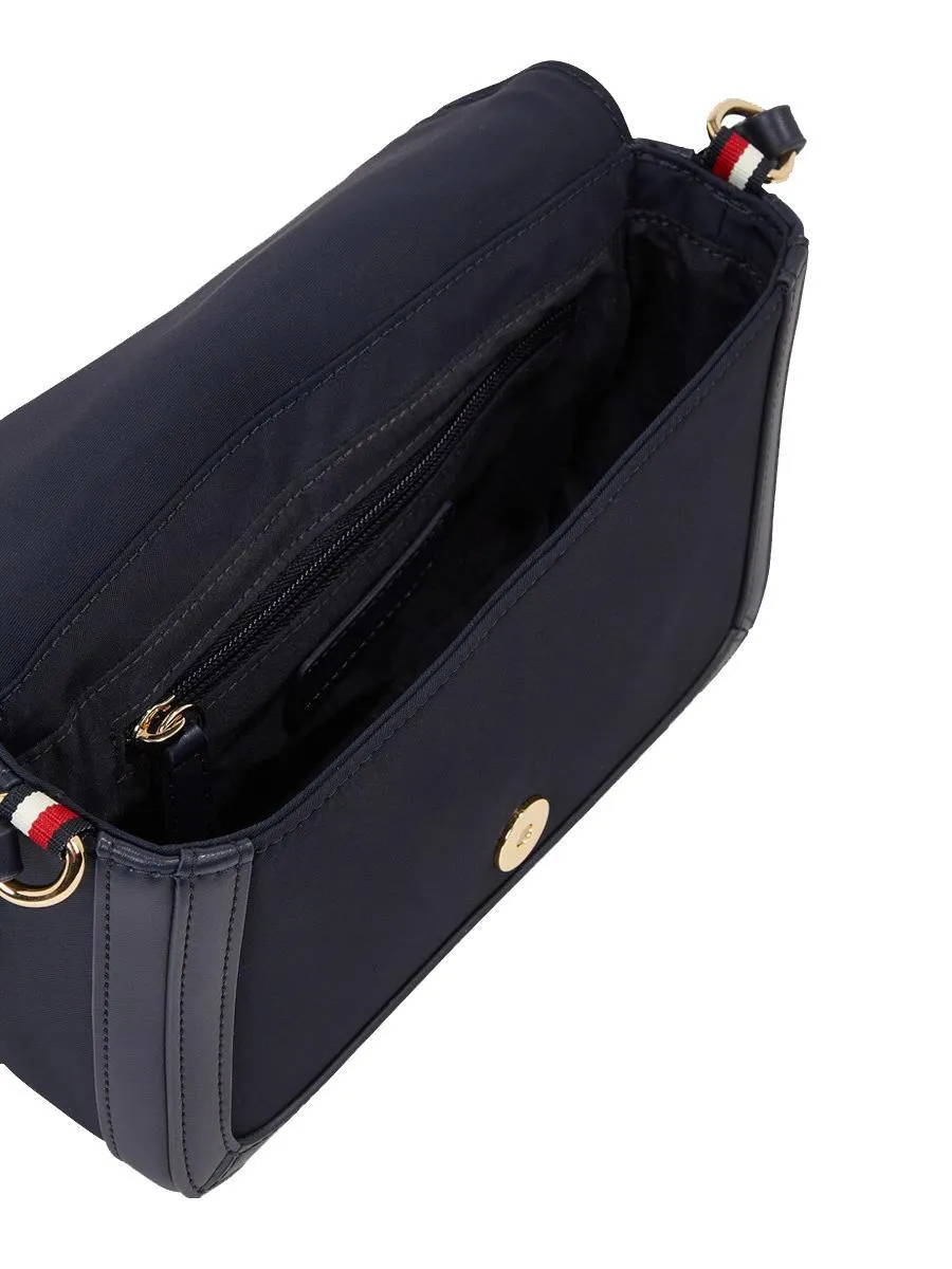 Tommy Hilfiger Th Essential Sac Avec Rabat Épaule Bleu De L'espace - Achetez À Prix Outlet!