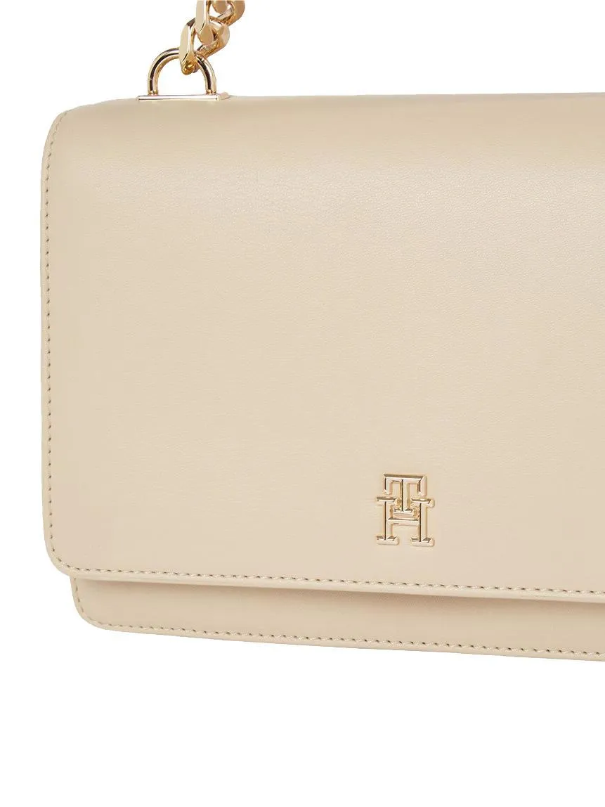 Tommy Hilfiger Th Refined Med Sac Moyen Avec Anse Chaîne Argile Blanche - Achetez À Prix Outlet!