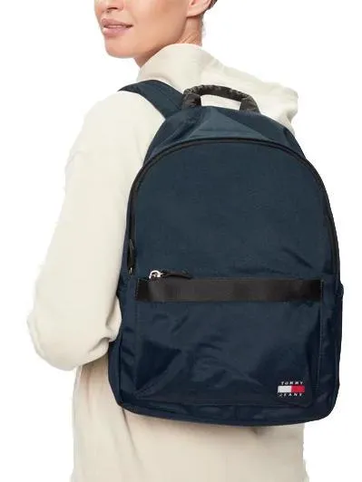 Tommy Hilfiger Tj Essential Daily Sac À Dos Pour Ordinateur Portable 13" Marine Nuit Noire - Achetez À Prix O