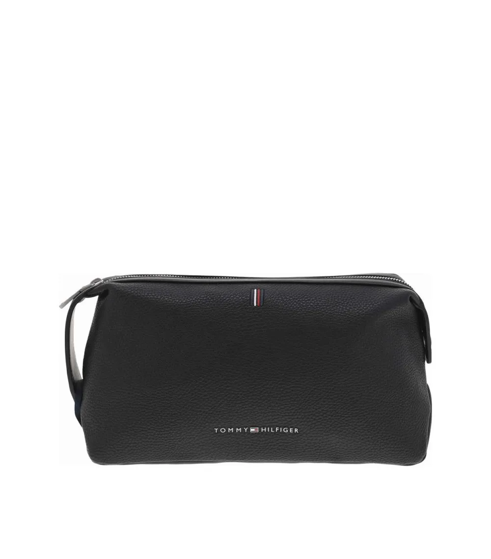 Trousse Tommy Hilfiger cuir noire