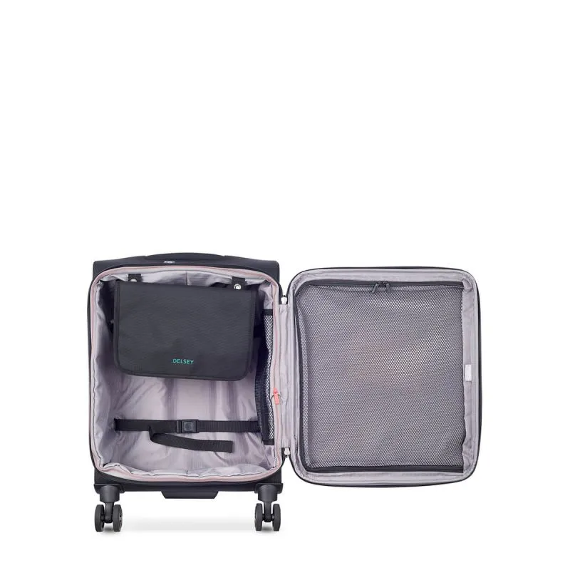 Valise cabine souple Helium DLX Slim 55 cm Noir