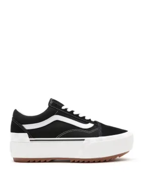 Vans Old Skool Stacked con Plataforma Negras y Blancas Mujer