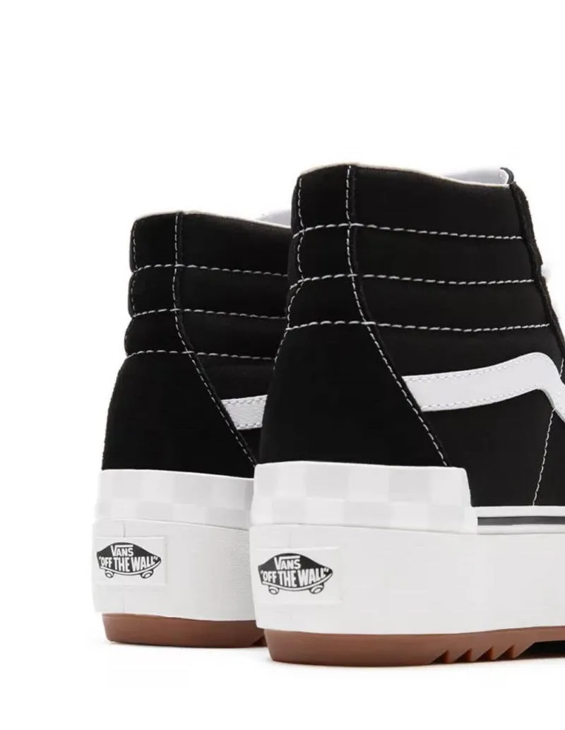 Vans Sk8 Hi Stacked Con Plataforma Negras Y Blancas Mujer