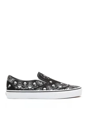 Vans Slip-On Con Print Bandana Negras Mujer