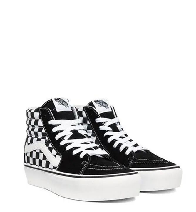 Vans Ua Sk8-Hi Platform 2.0 Negras y Blancas Mujer