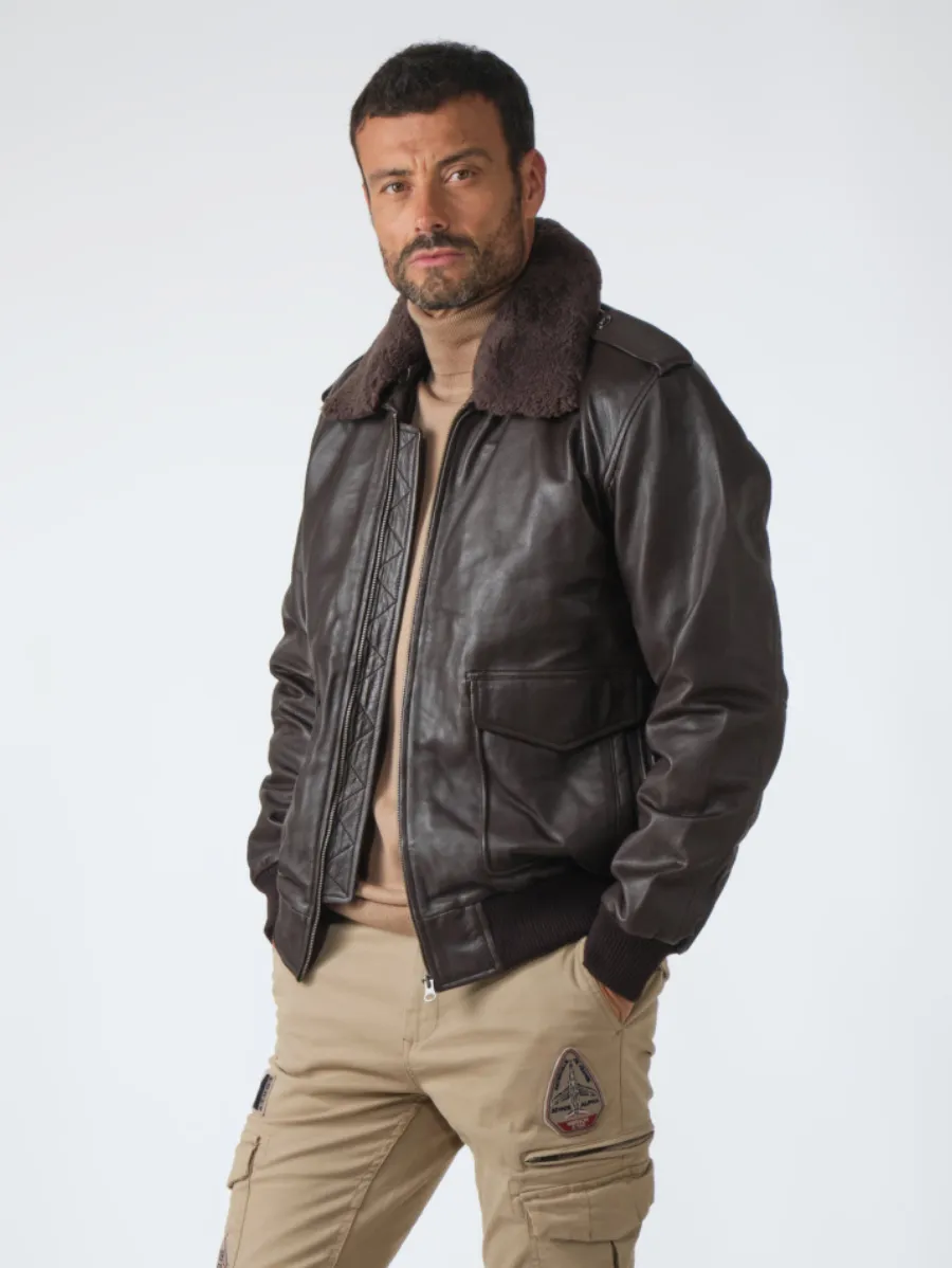 Velocity - Blouson Moto en Cuir PU Vintage légant