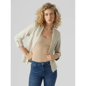 Veste blazer en lin loose milo beige femme - Vero Moda | wimod