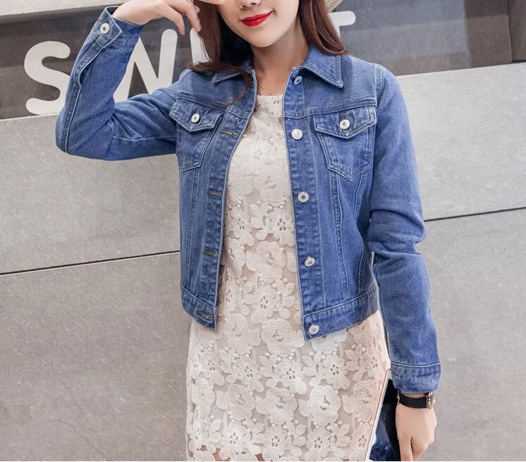 Veste courte en denim pour femmes pour des tenues élégantes