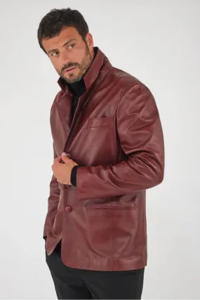 Veste droite style blazer bordeaux, Cesare Nori - MEURICE Bordeaux | Cesare Nori