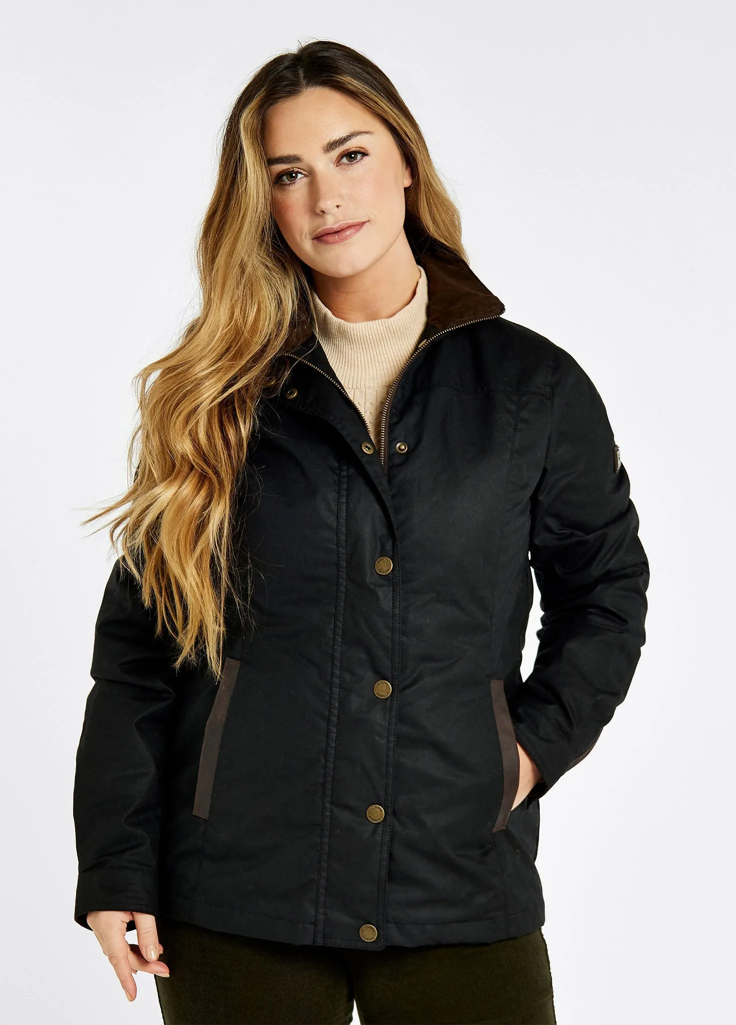 Veste en coton ciré Mountrath  - Black