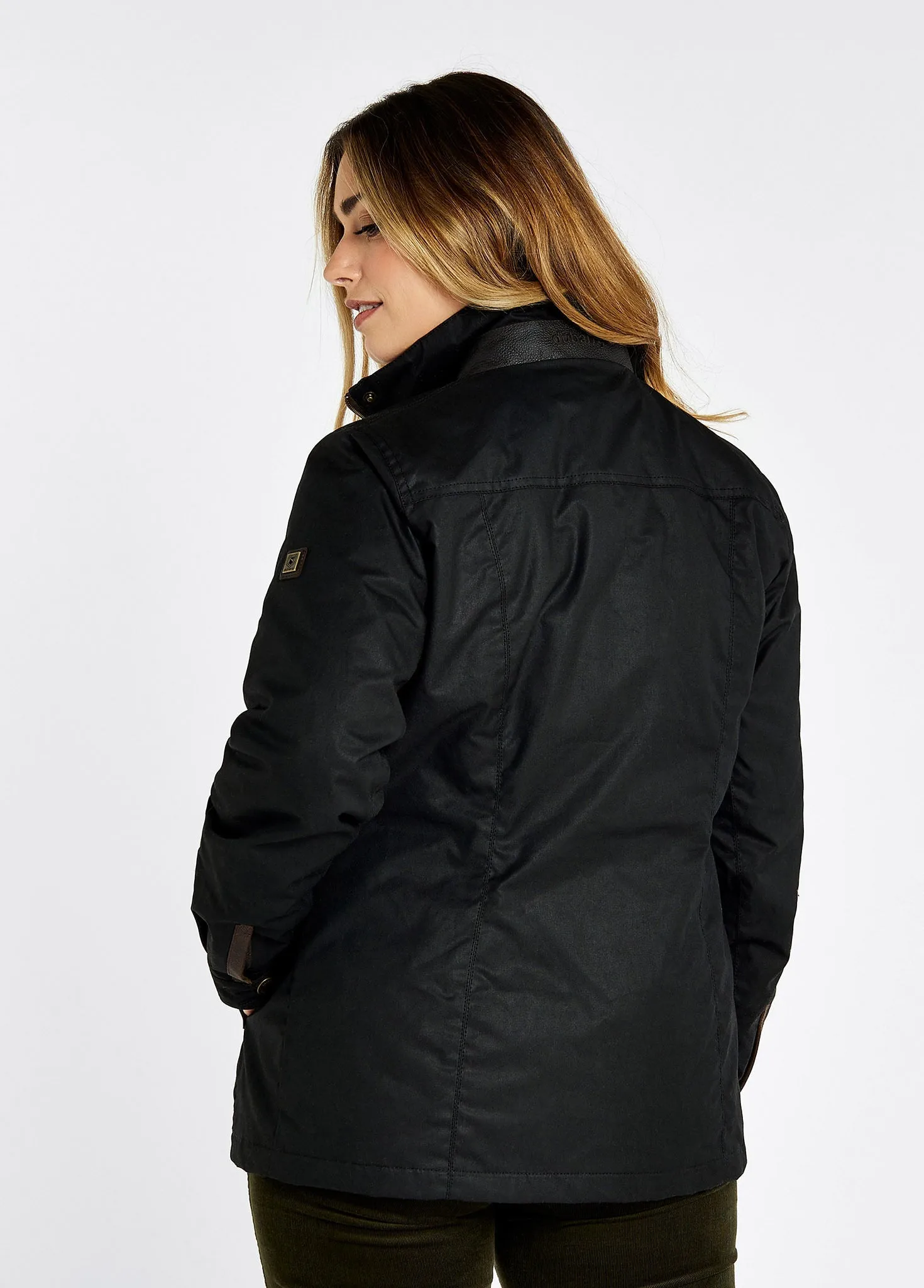 Veste en coton ciré Mountrath  - Black