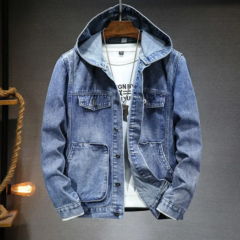 Veste en denim avec capuche