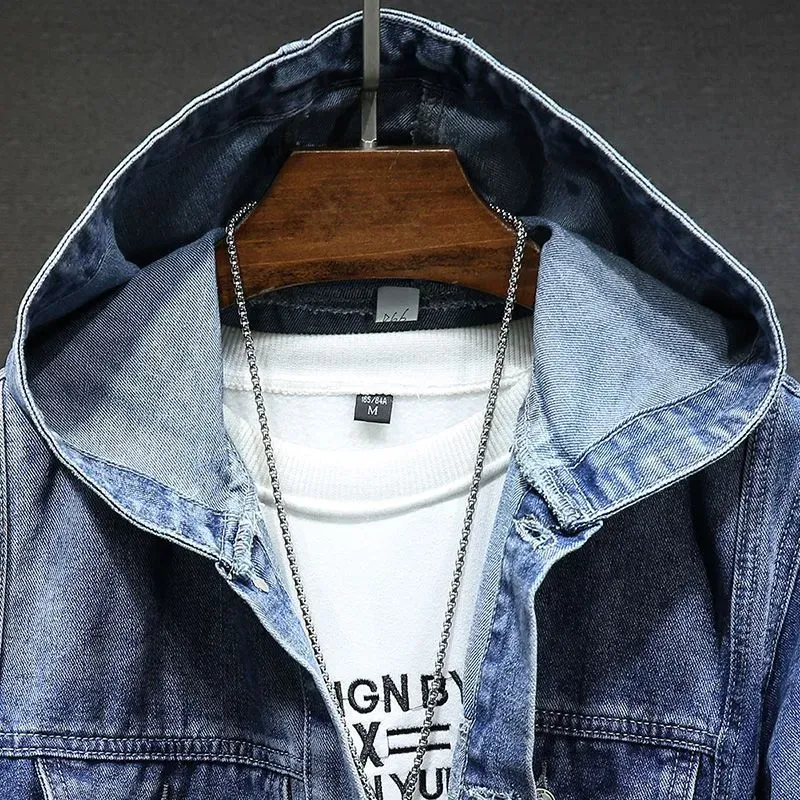 Veste en denim avec capuche