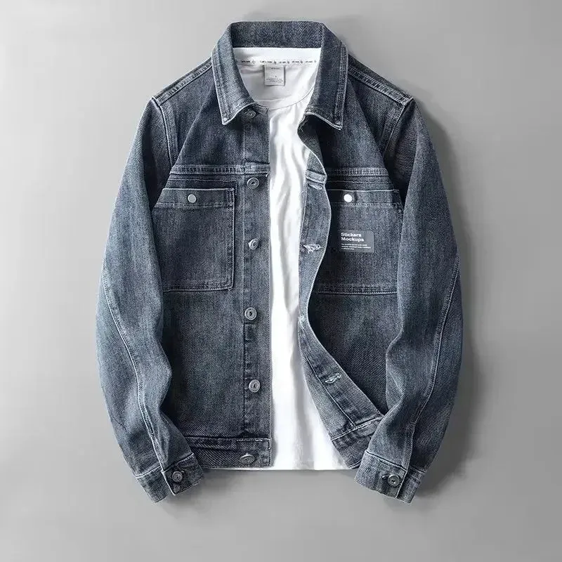 Veste en jean boutonnée