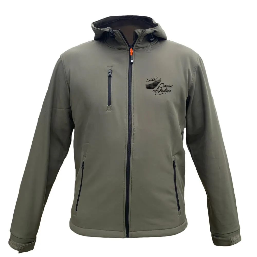 Veste softshell Cerf Homme ou Femme avec/sans capuche – Chasseur Authentique