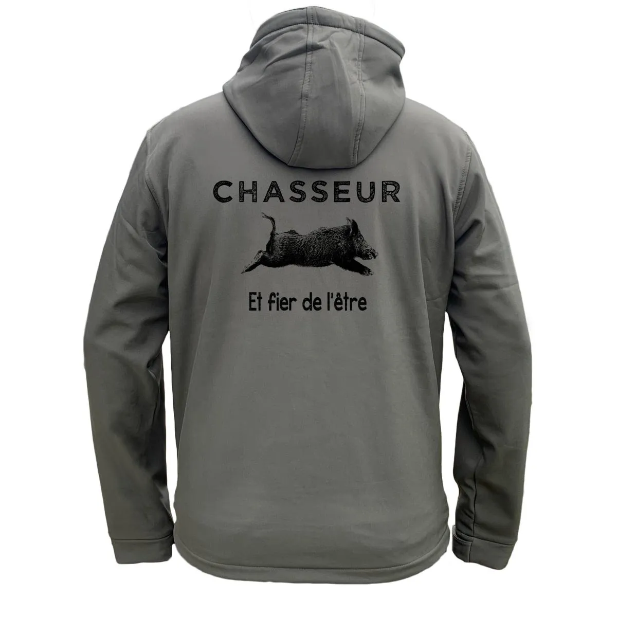 Veste softshell Sanglier Homme ou Femme avec sans capuche – Chasseur et fier de l’être