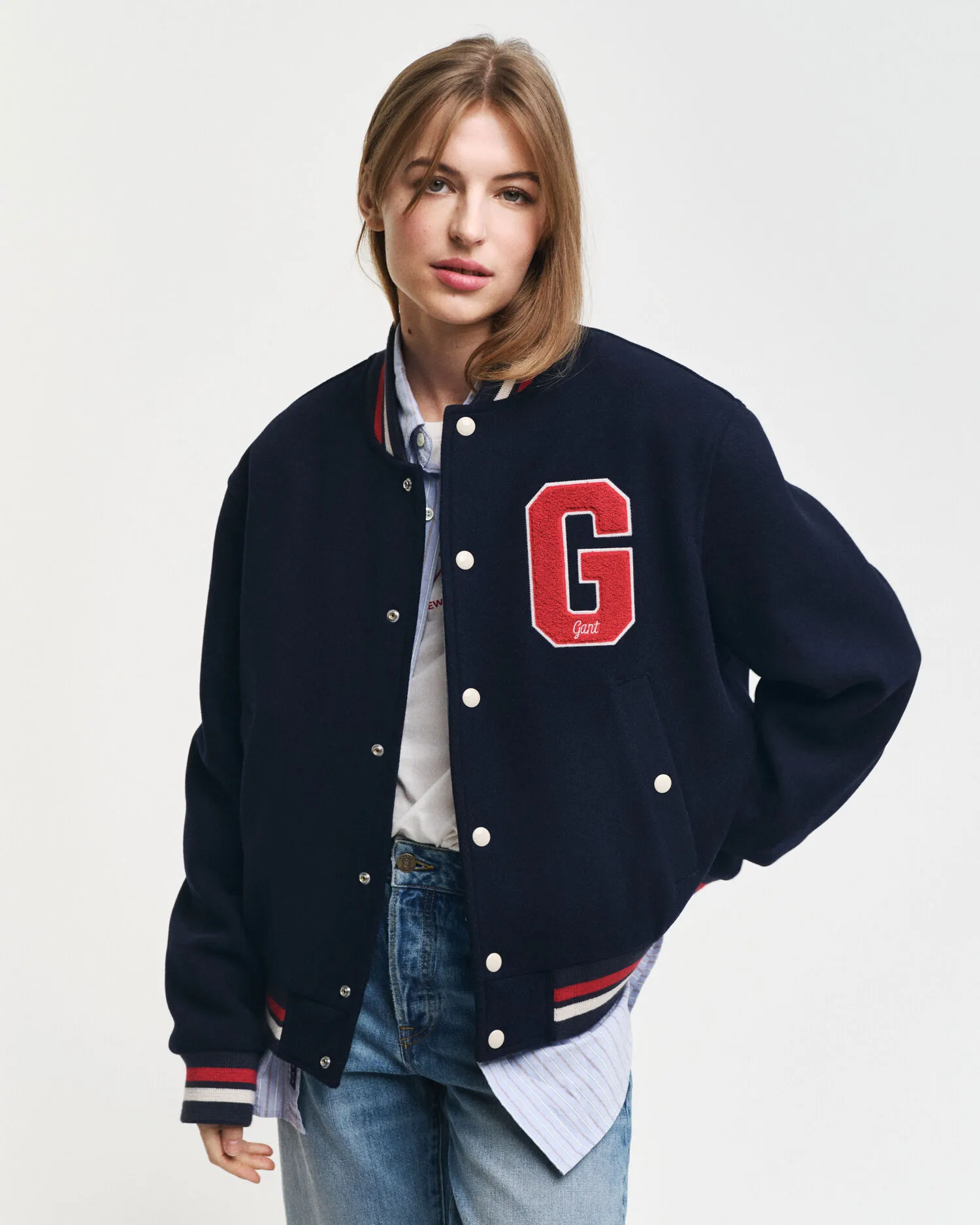 Veste Varsity de GANT en laine mélangée