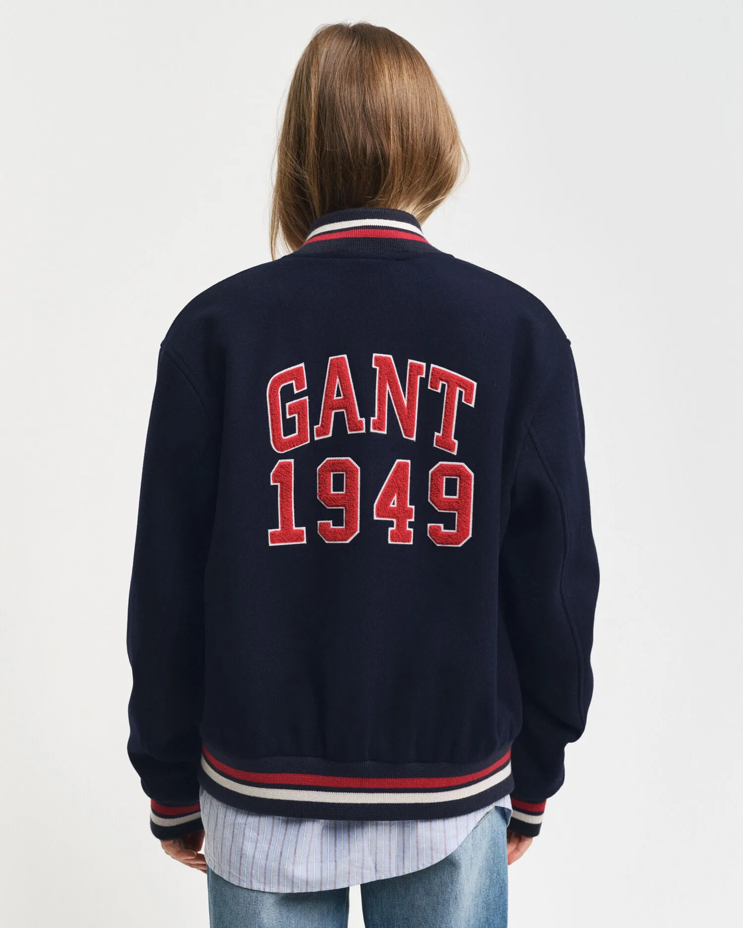 Veste Varsity de GANT en laine mélangée