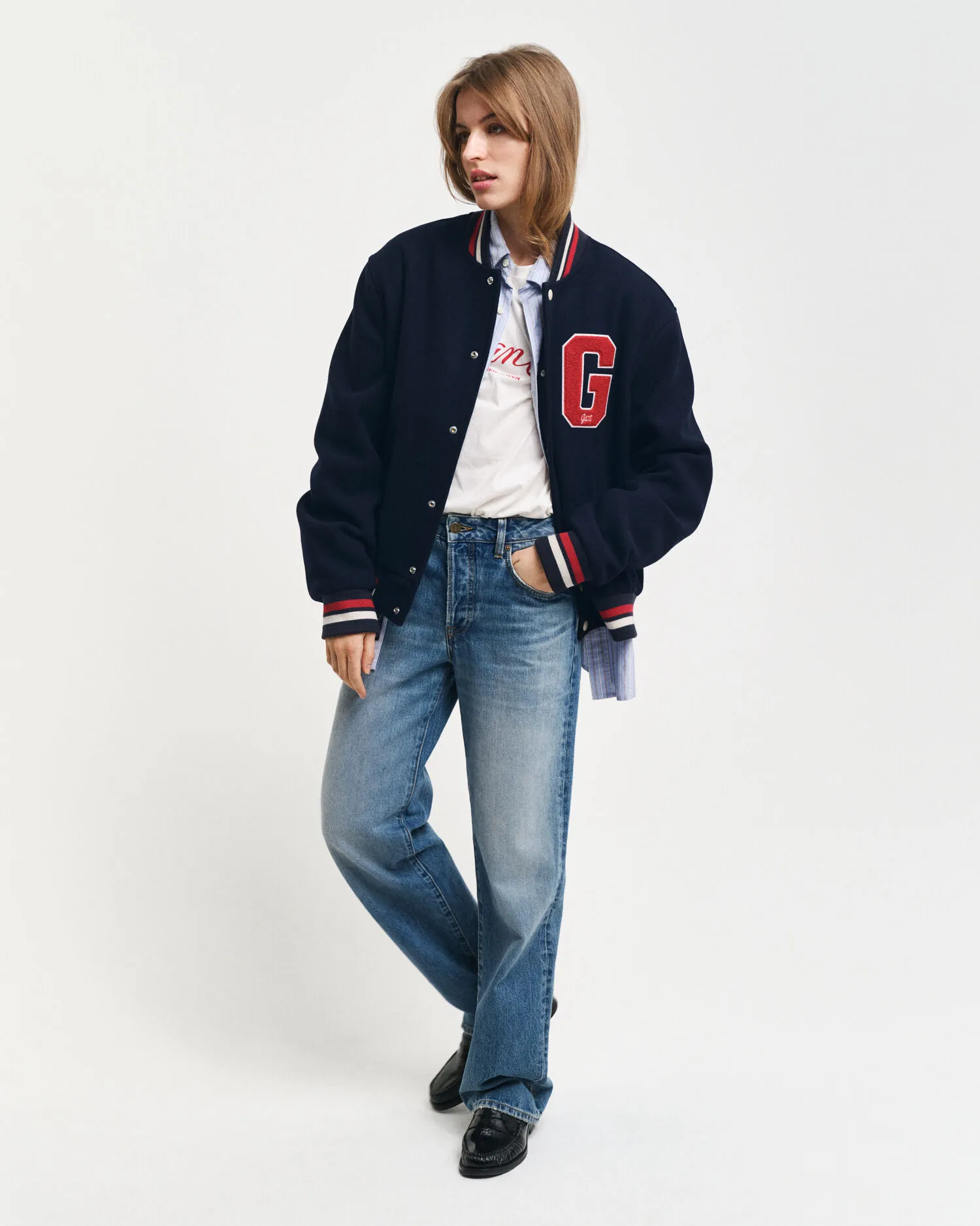 Veste Varsity de GANT en laine mélangée